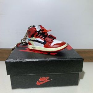 Off-White 1 3D Mini Sneaker Keychain